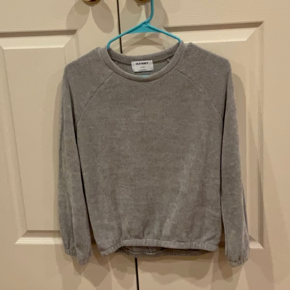 Light gray girls sweater
